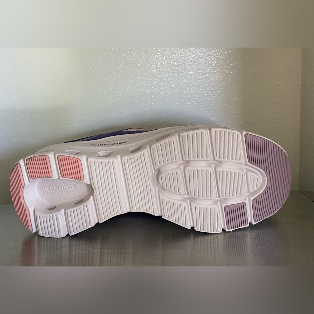 SKECHERS GLIDE STEP PRO SLIP INS Women's Purple and Pink Athletic Sneakers - Picture 7 of 15